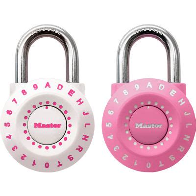 pink combination padlock